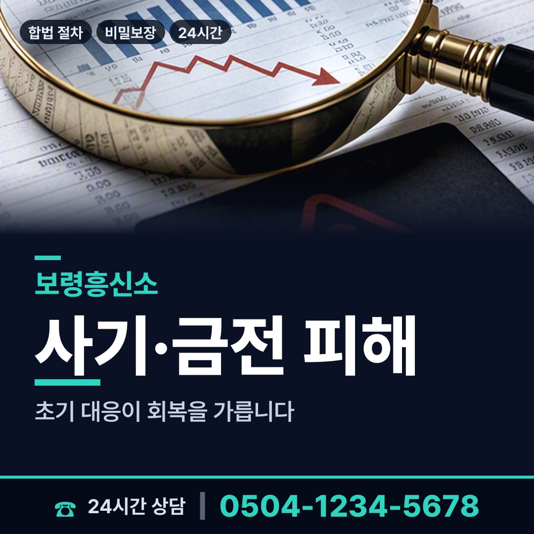 보령 성주면 민간조사업체 상담 안내